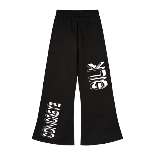 Structured Wide Leg Sweatpants